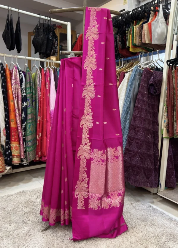 Banarasi Saga Saree – Pink