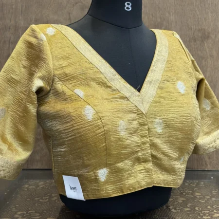 Golden Glow Tissue Silk Blouse