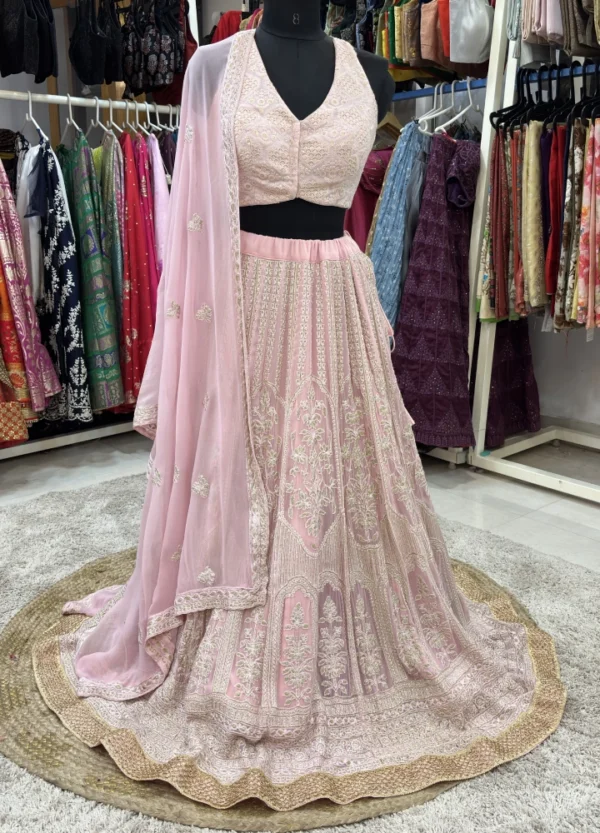 Chikankari Georgette Lehenga