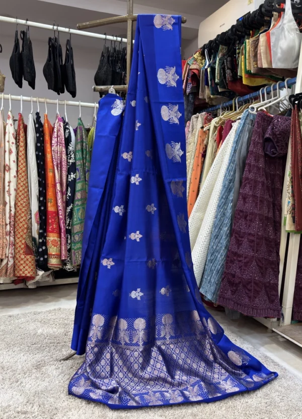 Banarasi Saga Saree – Blue