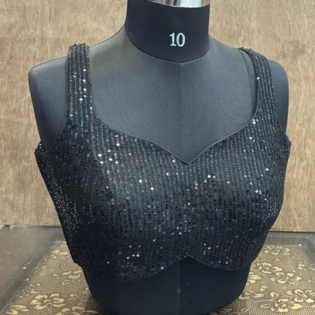 Glam Silk Sequins Blouse