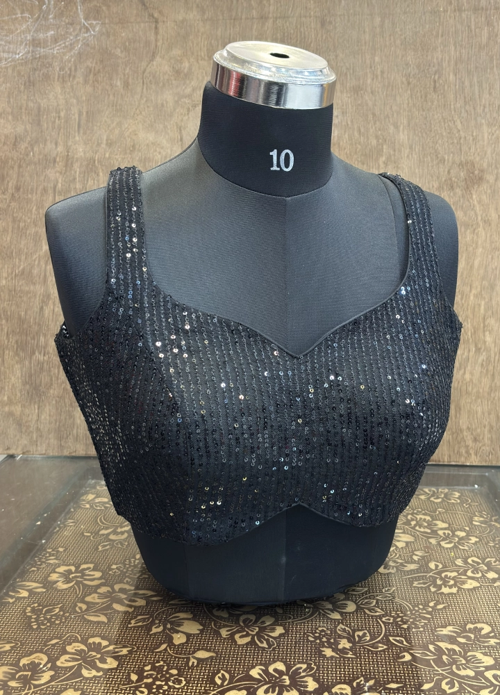 Glam Silk Sequins Blouse