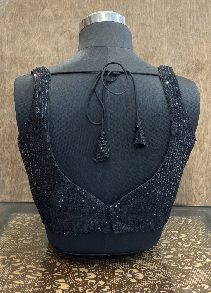Glam Silk Sequins Blouse - Image 3